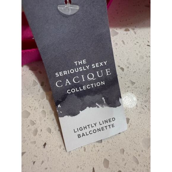 Cacique Bra 46DDD Cheetah & Lace Boost Balconette - NWT - Picture 4 of 7